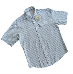 Criquet Seersucker Button Down Shirt Size Large